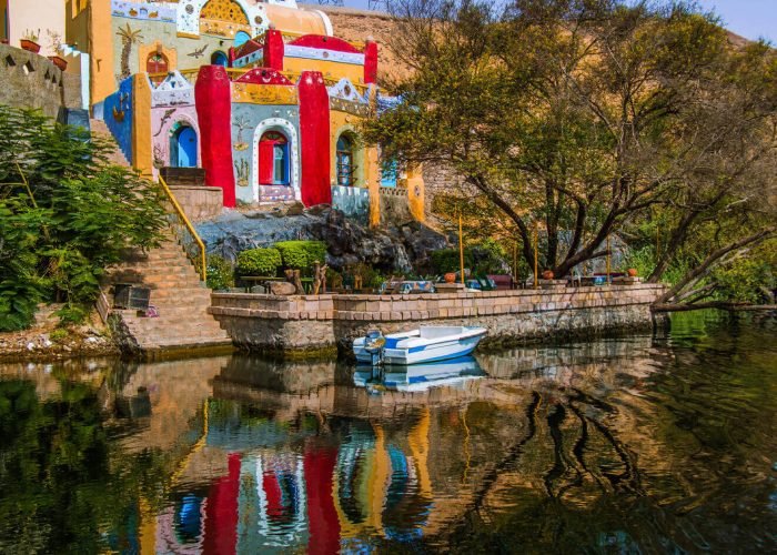 Une Vue Du Village Nubien A Assouan